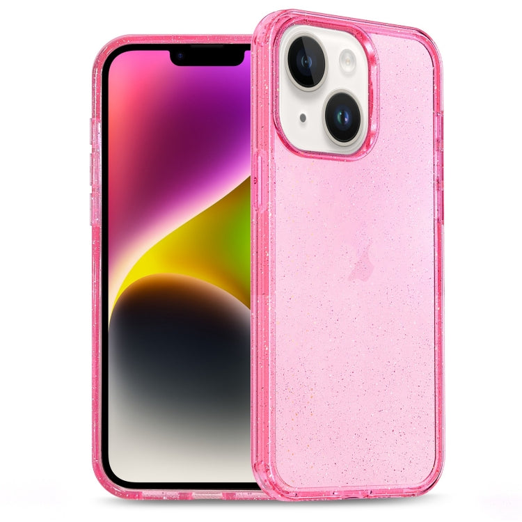 Glitter Powder TPU Hybrid PC Phone Case, For iPhone 14 Plus, For iPhone 14, For iPhone 14 Pro, For iPhone 14 Pro Max