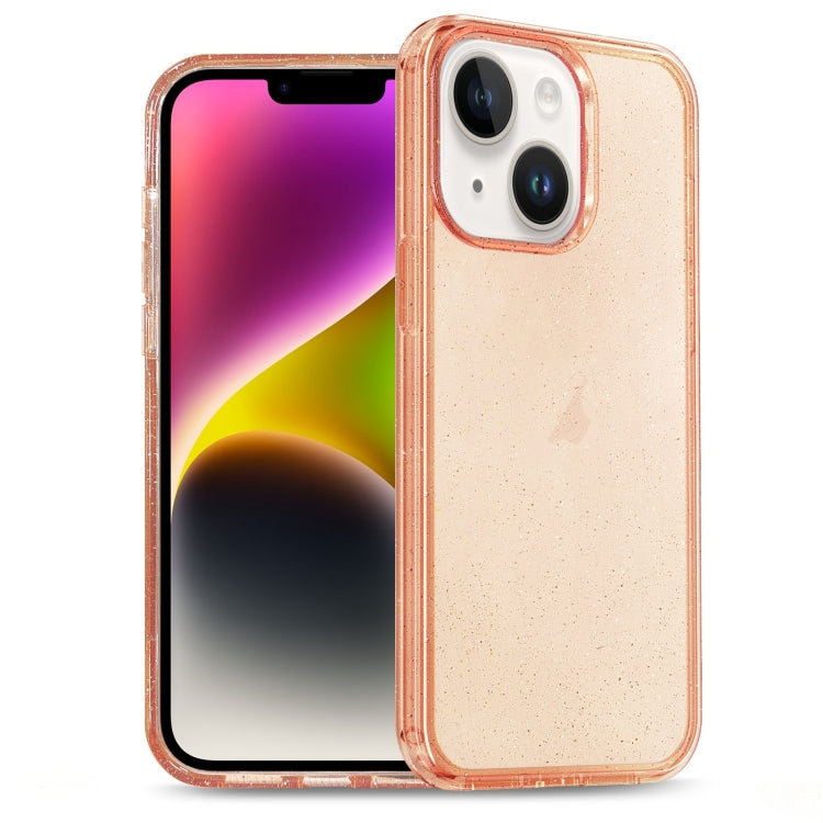 Glitter Powder TPU Hybrid PC Phone Case, For iPhone 14 Plus, For iPhone 14, For iPhone 14 Pro, For iPhone 14 Pro Max