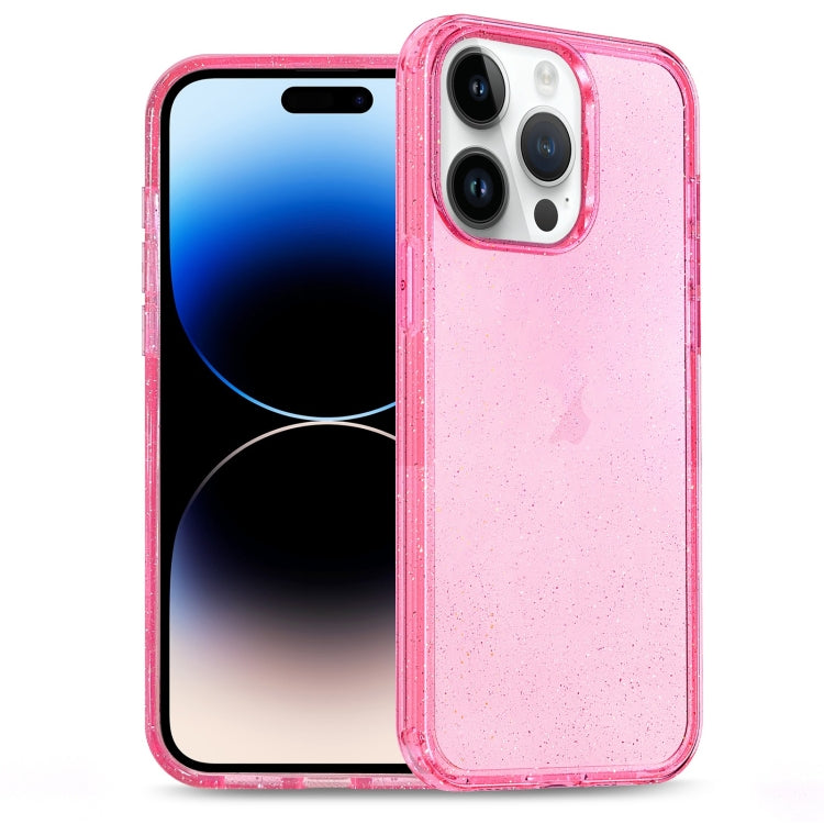 Glitter Powder TPU Hybrid PC Phone Case, For iPhone 14 Plus, For iPhone 14, For iPhone 14 Pro, For iPhone 14 Pro Max