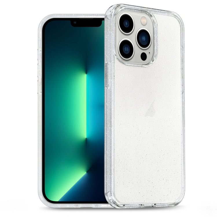 Glitter Powder TPU Hybrid PC Phone Case, For iPhone 13 Pro Max, For iPhone 13 Pro, For iPhone 13, For iPhone 12
