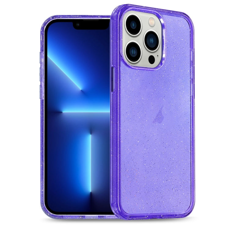 Glitter Powder TPU Hybrid PC Phone Case, For iPhone 13 Pro Max, For iPhone 13 Pro, For iPhone 13, For iPhone 12