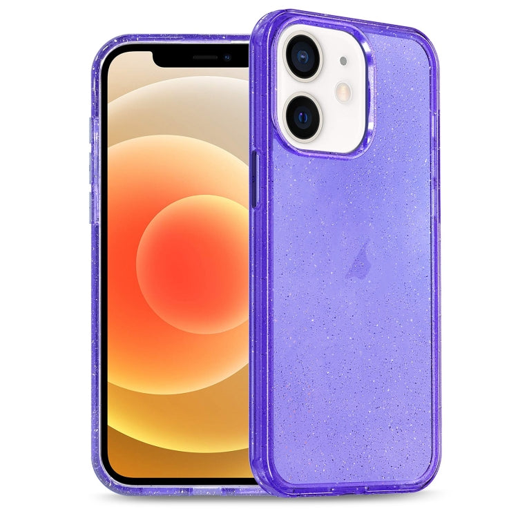 Glitter Powder TPU Hybrid PC Phone Case, For iPhone 13 Pro Max, For iPhone 13 Pro, For iPhone 13, For iPhone 12
