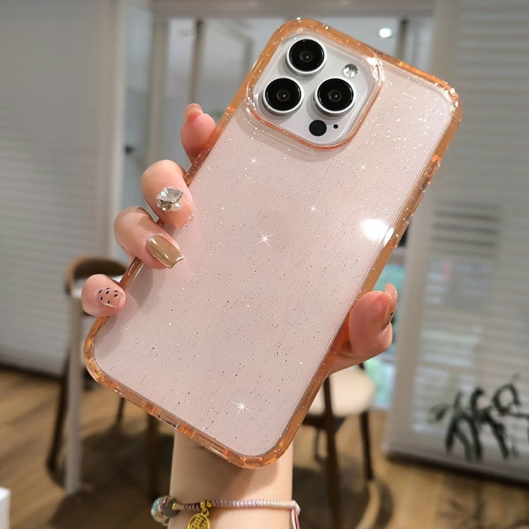 Glitter Powder TPU Hybrid PC Phone Case, For iPhone 14 Plus, For iPhone 14, For iPhone 14 Pro, For iPhone 14 Pro Max