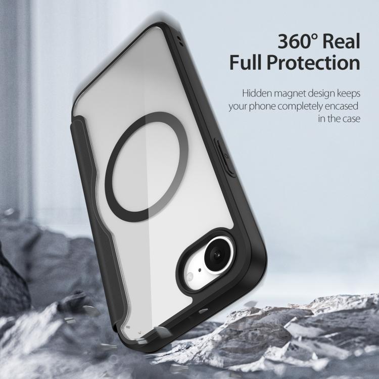 DUX DUCIS Skin X Pro Series MagSafe Ring Holder Leather Phone Case, For iPhone 17 Pro Max, For iPhone 17 Pro, For iPhone 17, For iPhone Air, iPhone 16e, For iPhone 16 Pro Max, For iPhone 16 Pro, For iPhone 16