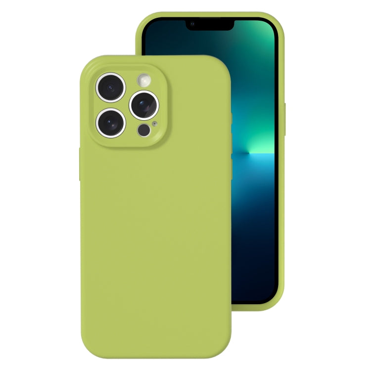 Precise Hole Liquid Silicone Jelly Color Full Coverage Phone Case, For iPhone 13 Pro Max
