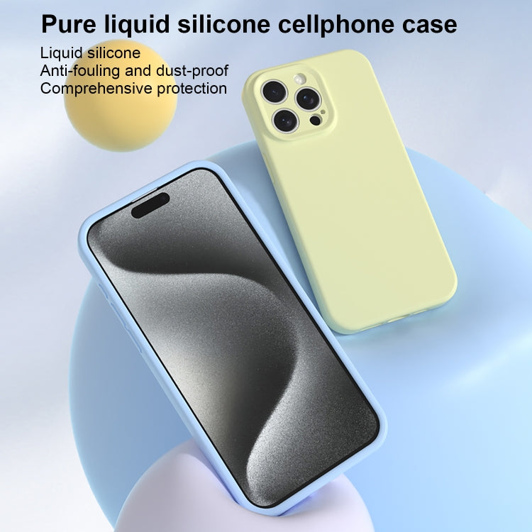Precise Hole Liquid Silicone Jelly Color Full Coverage Phone Case, For iPhone 13 Pro Max