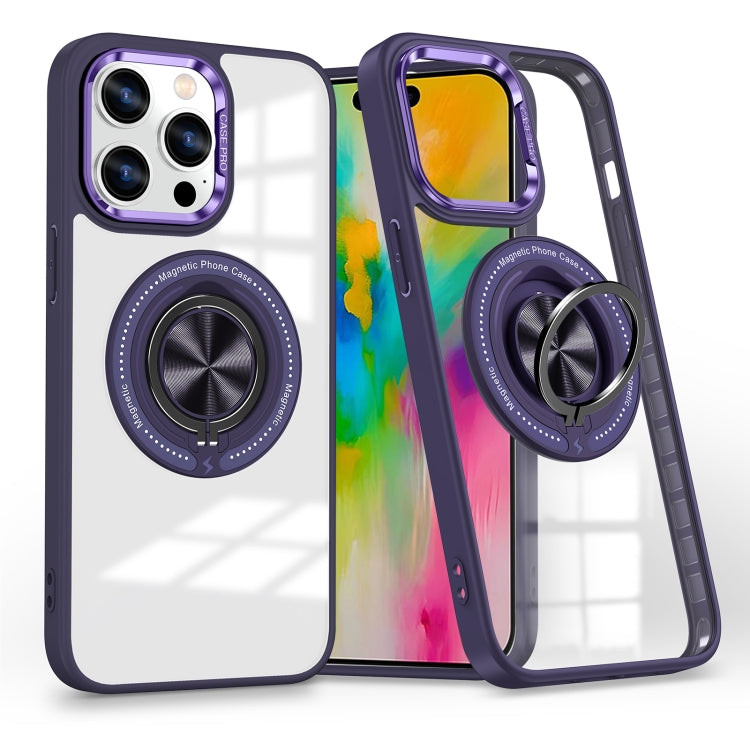Magnetic Rotating Ring Holder Phone Case, For iPhone 16 Pro Max, For iPhone 16 Pro, For iPhone 16 Plus, For iPhone 16