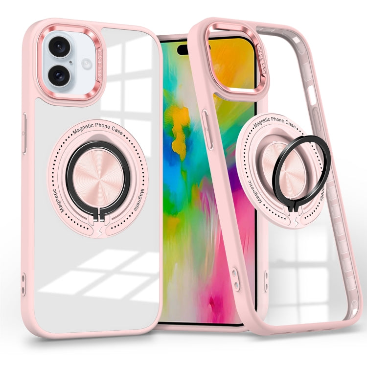 Magnetic Rotating Ring Holder Phone Case, For iPhone 16 Pro Max, For iPhone 16 Pro, For iPhone 16 Plus, For iPhone 16