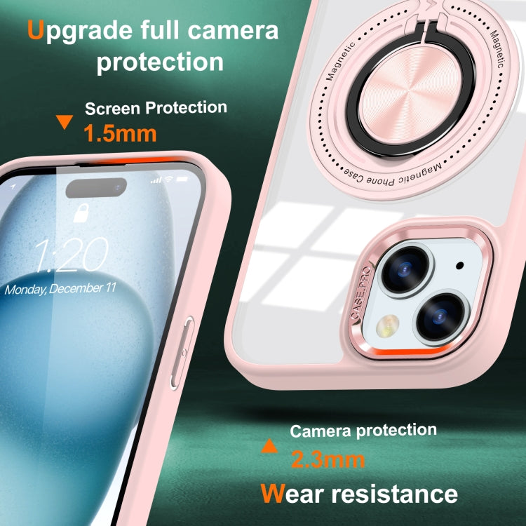 Magnetic Rotating Ring Holder Phone Case, For iPhone 14 Plus, For iPhone 14, For iPhone 14 Pro, For iPhone 14 Pro Max