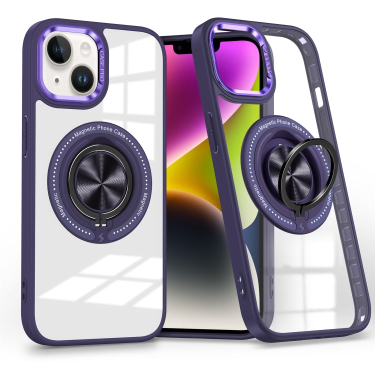 Magnetic Rotating Ring Holder Phone Case, For iPhone 14 Plus, For iPhone 14, For iPhone 14 Pro, For iPhone 14 Pro Max