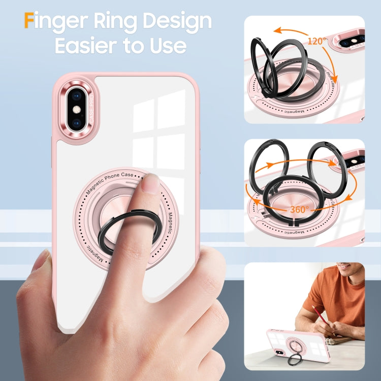Magnetic Rotating Ring Holder Phone Case, For iPhone XS Max, For iPhone 8 Plus / 7 Plus