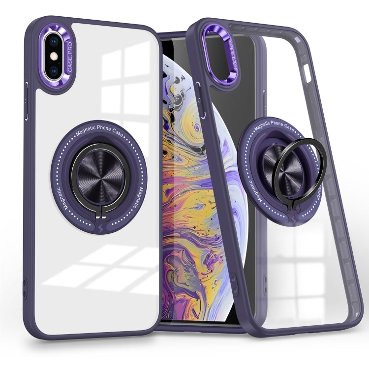 Magnetic Rotating Ring Holder Phone Case, For iPhone XS Max, For iPhone 8 Plus / 7 Plus