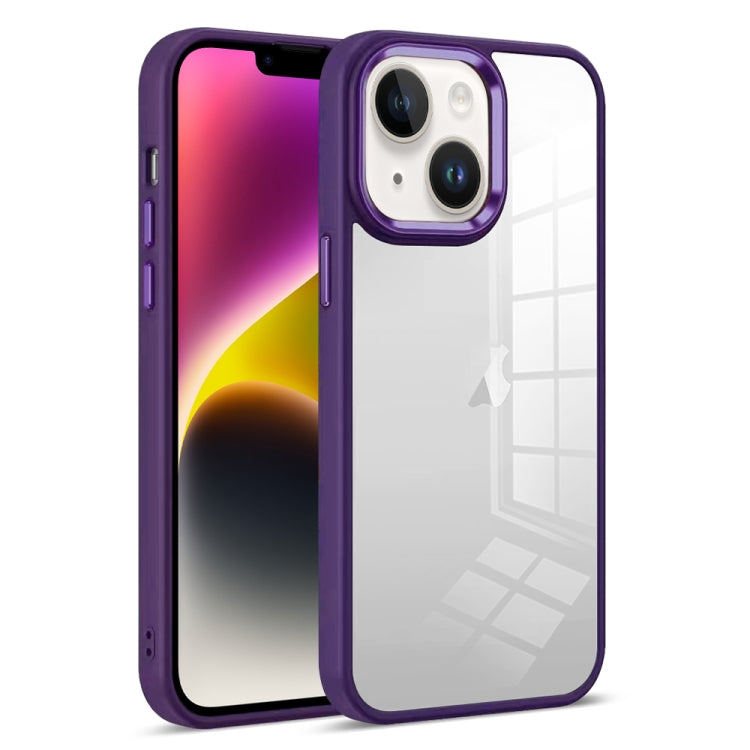 Colorful Armor Transparent Phone Case, For iPhone 14 Plus, For iPhone 14, For iPhone 14 Pro, For iPhone 14 Pro Max