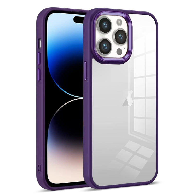 Colorful Armor Transparent Phone Case, For iPhone 14 Plus, For iPhone 14, For iPhone 14 Pro, For iPhone 14 Pro Max