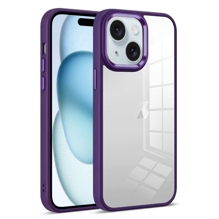 Colorful Armor Transparent Phone Case, For iPhone 15 Pro Max, For iPhone 15 Pro, For iPhone 15 Plus, For iPhone 15