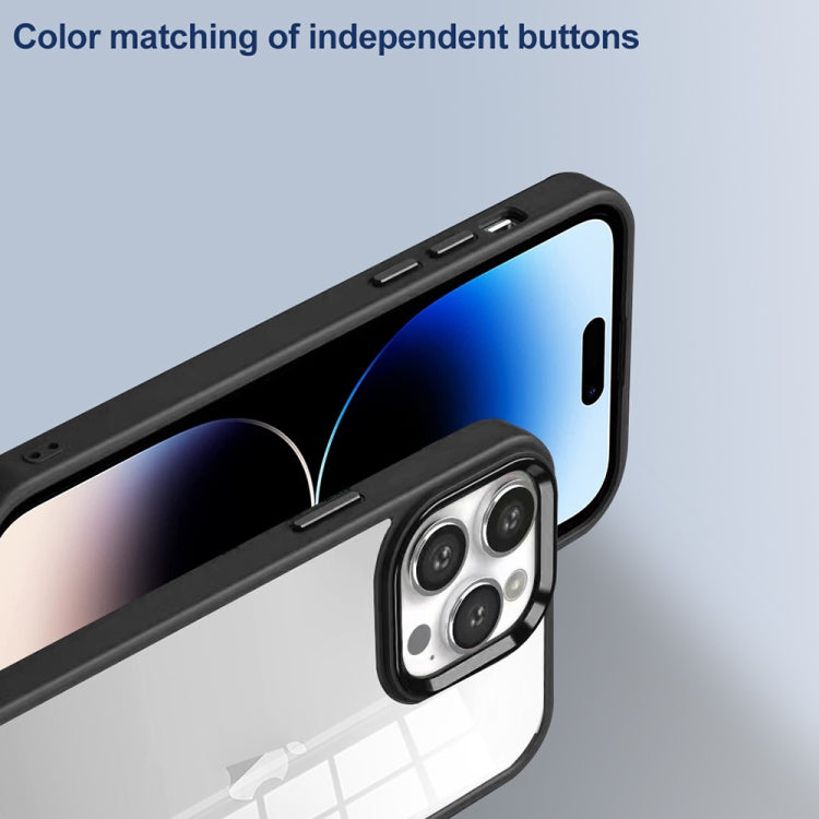 Colorful Armor Transparent Phone Case, For iPhone 14 Plus, For iPhone 14, For iPhone 14 Pro, For iPhone 14 Pro Max