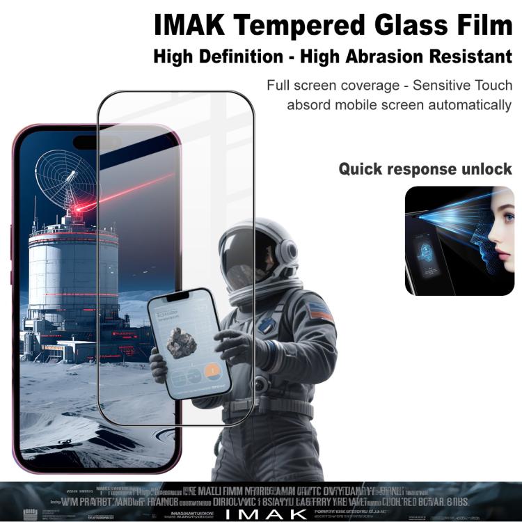 imak 9H Surface Hardness Full Screen Tempered Glass Film Pro+ Series, For iPhone 17 Pro Max, For iPhone 17 / 17 Pro, For iPhone 17 Air, For iPhone 16e, For iPhone 16 Pro Max, For iPhone 16 Pro, For iPhone 16 Plus, For iPhone 16