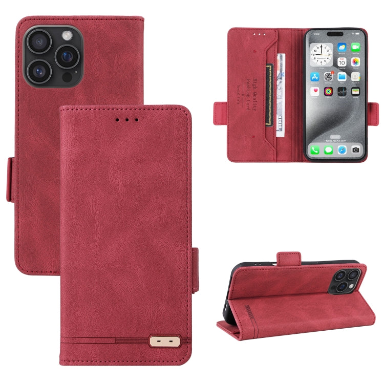 Magnetic Clasp Leather Phone Case, For iPhone 16 Pro Max, For iPhone 16 Pro, For iPhone 16 Plus, For iPhone 16