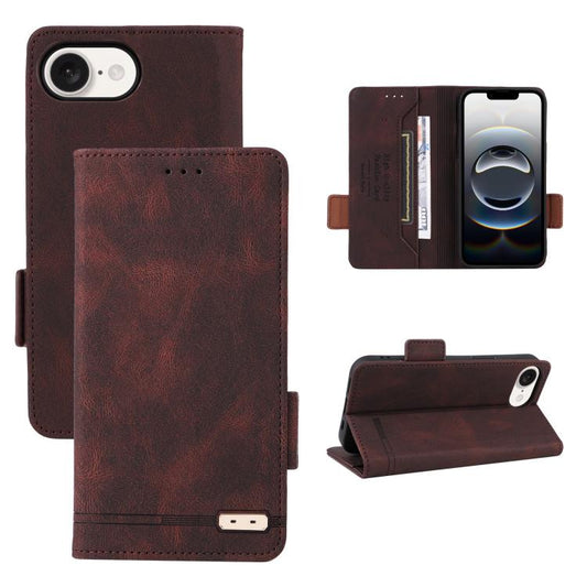 Magnetic Clasp Leather Phone Case, For iPhone 17 Pro Max, For iPhone 17 Pro, For iPhone 17, For iPhone SE 2024