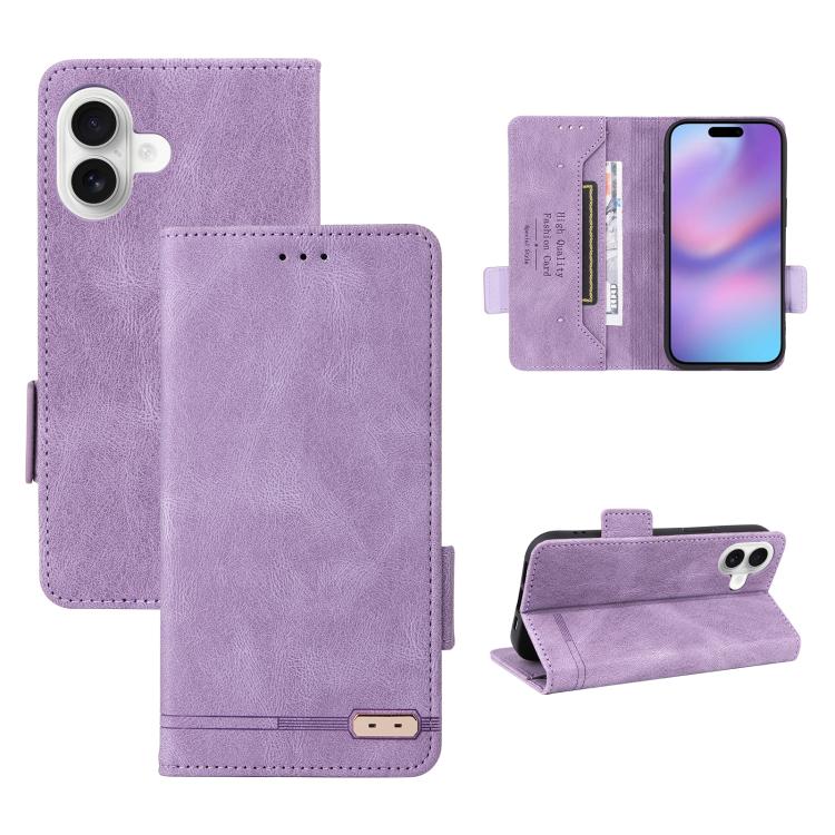 Magnetic Clasp Leather Phone Case, For iPhone 17 Pro Max, For iPhone 17 Pro, For iPhone 17, For iPhone SE 2024