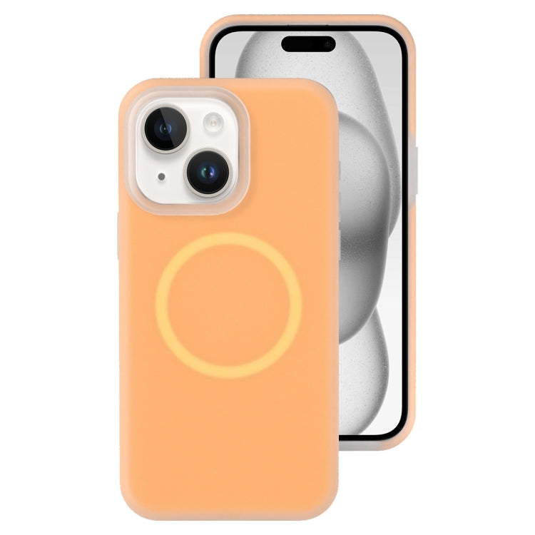 Jelly Liquid Silicone MagSafe Magnetic Phone Case, For iPhone 15 Pro, For iPhone 15 Plus
