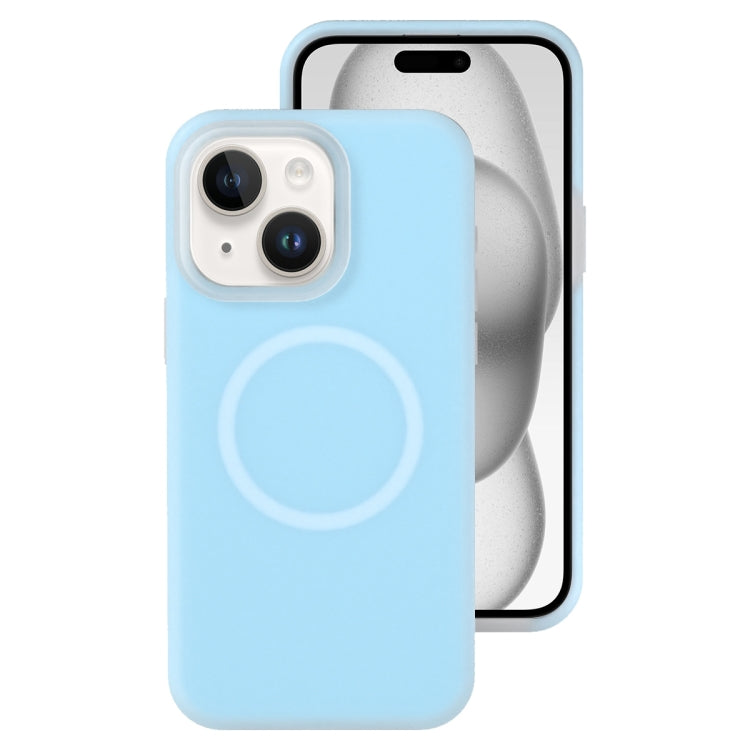 Jelly Liquid Silicone MagSafe Magnetic Phone Case, For iPhone 15 Pro, For iPhone 15 Plus