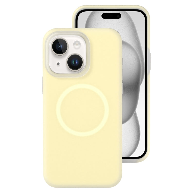 Jelly Liquid Silicone MagSafe Magnetic Phone Case, For iPhone 15 Pro, For iPhone 15 Plus