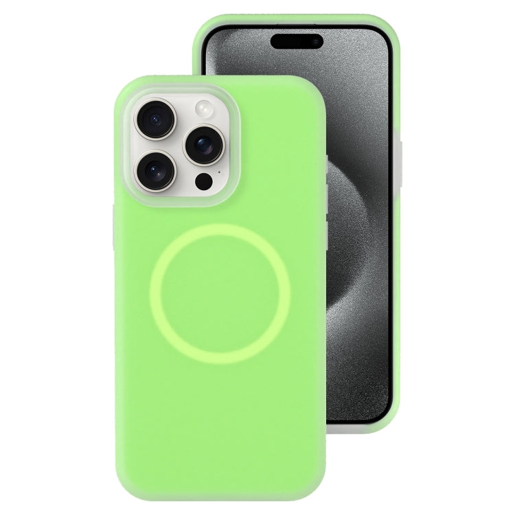 Jelly Liquid Silicone MagSafe Magnetic Phone Case, For iPhone 15 Pro, For iPhone 15 Plus