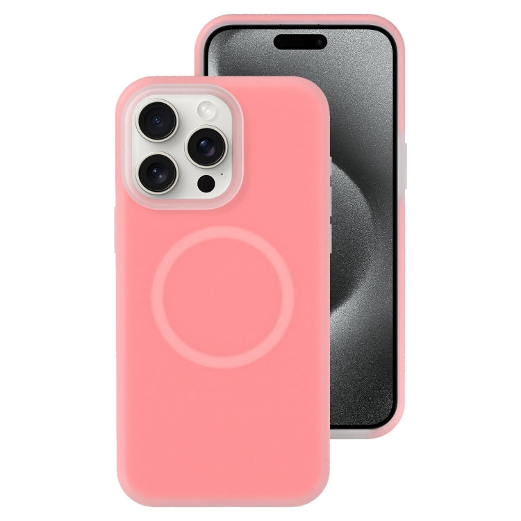 Jelly Liquid Silicone MagSafe Magnetic Phone Case, For iPhone 15 Pro, For iPhone 15 Plus