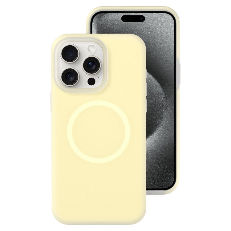 Jelly Liquid Silicone MagSafe Magnetic Phone Case, For iPhone 15 Pro, For iPhone 15 Plus