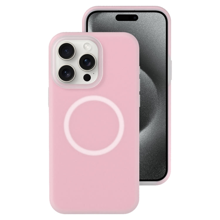 Jelly Liquid Silicone MagSafe Magnetic Phone Case, For iPhone 15 Pro, For iPhone 15 Plus