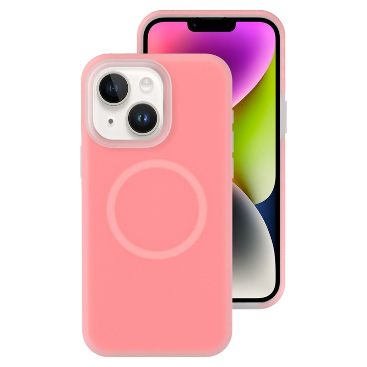 Jelly Liquid Silicone MagSafe Magnetic Phone Case, For iPhone 14, For iPhone 14 Pro