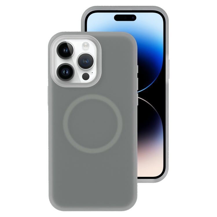 Jelly Liquid Silicone MagSafe Magnetic Phone Case, For iPhone 14, For iPhone 14 Pro