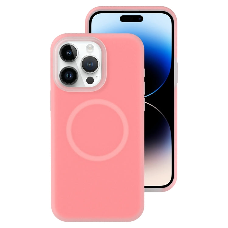 Jelly Liquid Silicone MagSafe Magnetic Phone Case, For iPhone 14, For iPhone 14 Pro