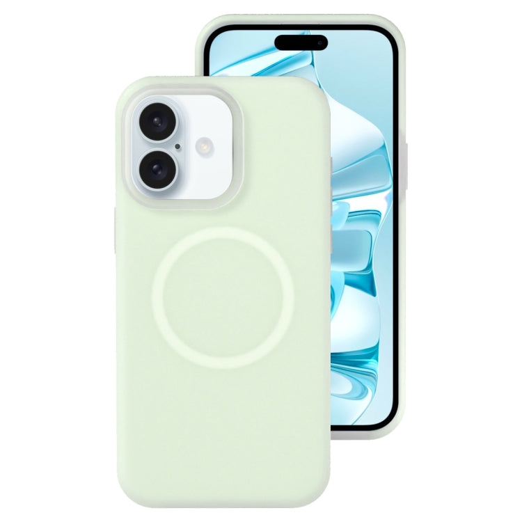 Jelly Liquid Silicone MagSafe Magnetic Phone Case, For iPhone 16 Pro, For iPhone 16 Plus