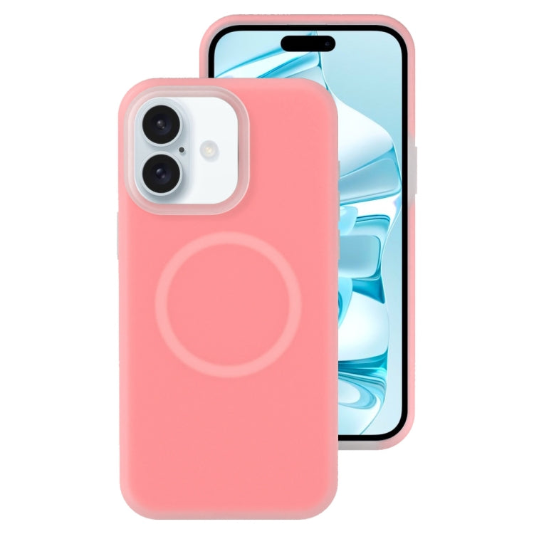 Jelly Liquid Silicone MagSafe Magnetic Phone Case, For iPhone 16 Pro, For iPhone 16 Plus