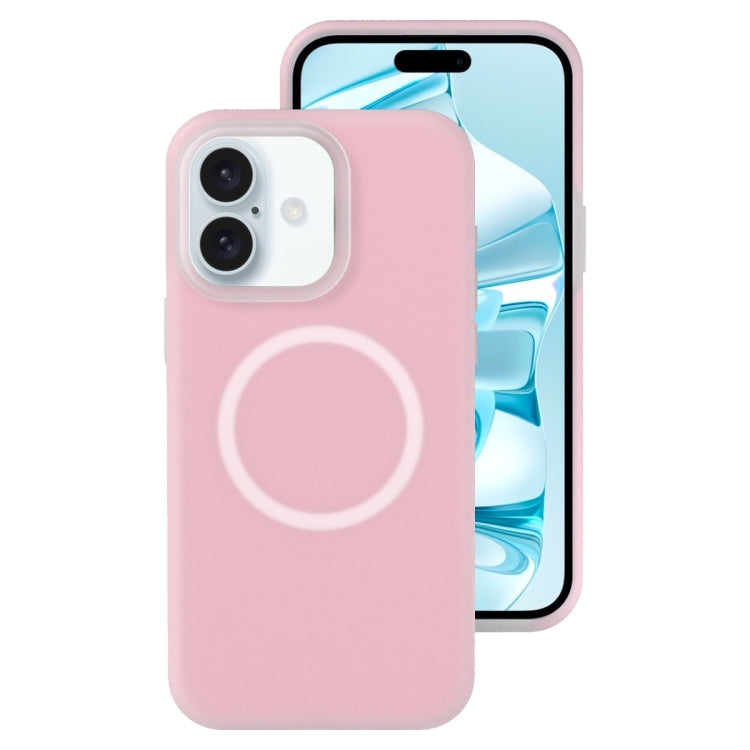 Jelly Liquid Silicone MagSafe Magnetic Phone Case, For iPhone 16 Pro, For iPhone 16 Plus