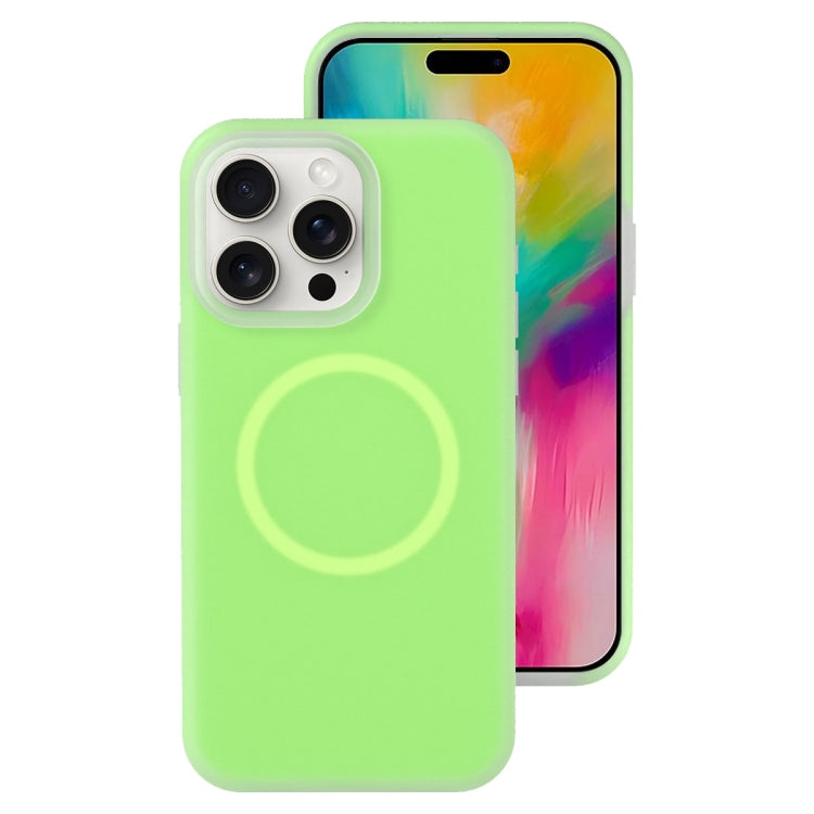 Jelly Liquid Silicone MagSafe Magnetic Phone Case, For iPhone 16 Pro, For iPhone 16 Plus