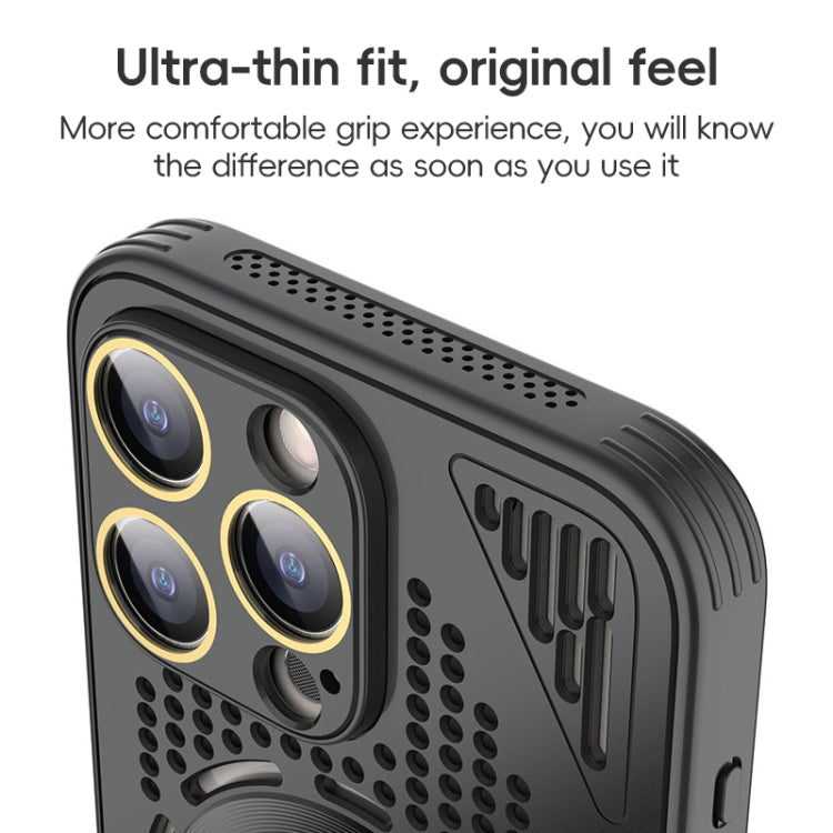 Hollow Cooling MagSafe Shockproof Phone Case, For iPhone 15 Pro Max, For iPhone 15 Pro, For iPhone 15