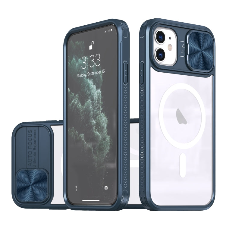 Clear Acrylic + PC + TPU MagSafe Lens Sliding Cover Full Coverage Phone Case, For iPhone 14 / 13, For  iPhone 14 Pro Max, For iPhone 12