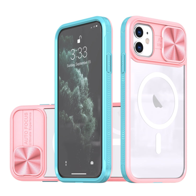 Clear Acrylic + PC + TPU MagSafe Lens Sliding Cover Full Coverage Phone Case, For iPhone 14 / 13, For  iPhone 14 Pro Max, For iPhone 12