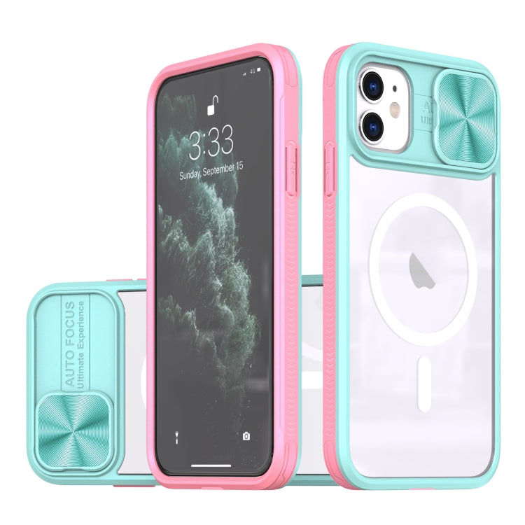 Clear Acrylic + PC + TPU MagSafe Lens Sliding Cover Full Coverage Phone Case, For iPhone 14 / 13, For  iPhone 14 Pro Max, For iPhone 12