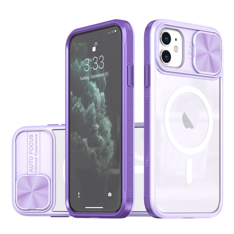 Clear Acrylic + PC + TPU MagSafe Lens Sliding Cover Full Coverage Phone Case, For iPhone 14 / 13, For  iPhone 14 Pro Max, For iPhone 12