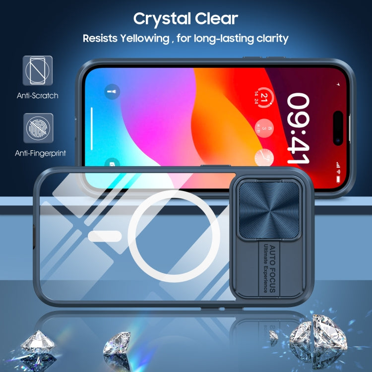 Clear Acrylic + PC + TPU MagSafe Lens Sliding Cover Full Coverage Phone Case, For  iPhone 12 Pro Max, For  iPhone 11 Pro Max, For iPhone 11