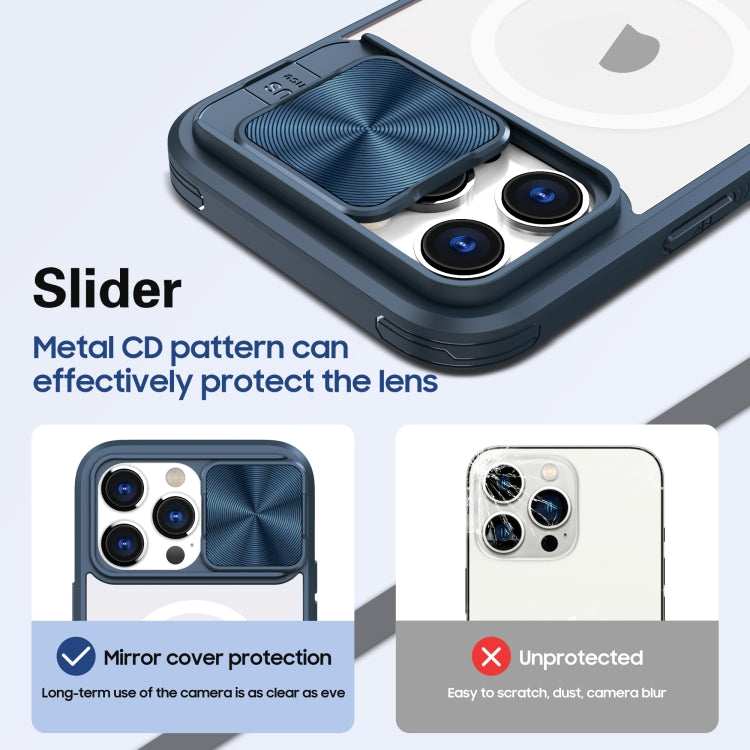 Clear Acrylic + PC + TPU MagSafe Lens Sliding Cover Full Coverage Phone Case, For  iPhone 12 Pro Max, For  iPhone 11 Pro Max, For iPhone 11