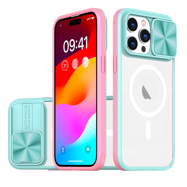 Clear Acrylic + PC + TPU MagSafe Lens Sliding Cover Full Coverage Phone Case, For  iPhone 12 Pro Max, For  iPhone 11 Pro Max, For iPhone 11