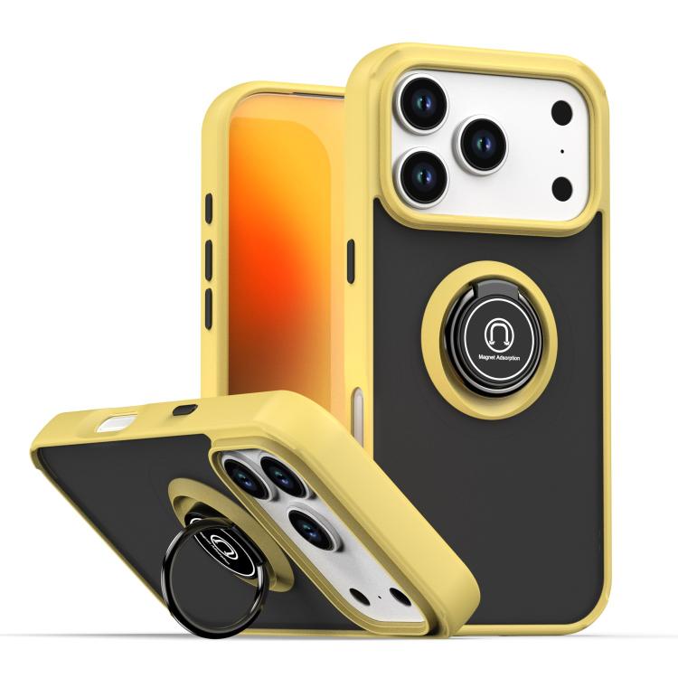 Q Shadow 1 Series TPU + PC Phone Case with Ring, For iPhone 17 Pro Max, For iPhone 17 Pro, For iPhone 17