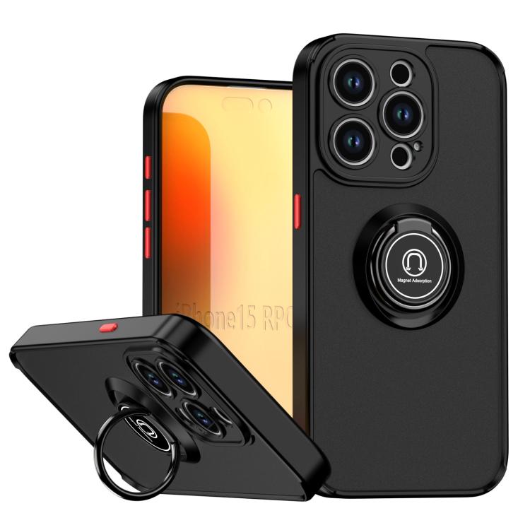 Q Shadow 1 Series TPU + PC Phone Case with Ring, For iPhone 15 Pro, For iPhone 15 Plus, For iPhone 15