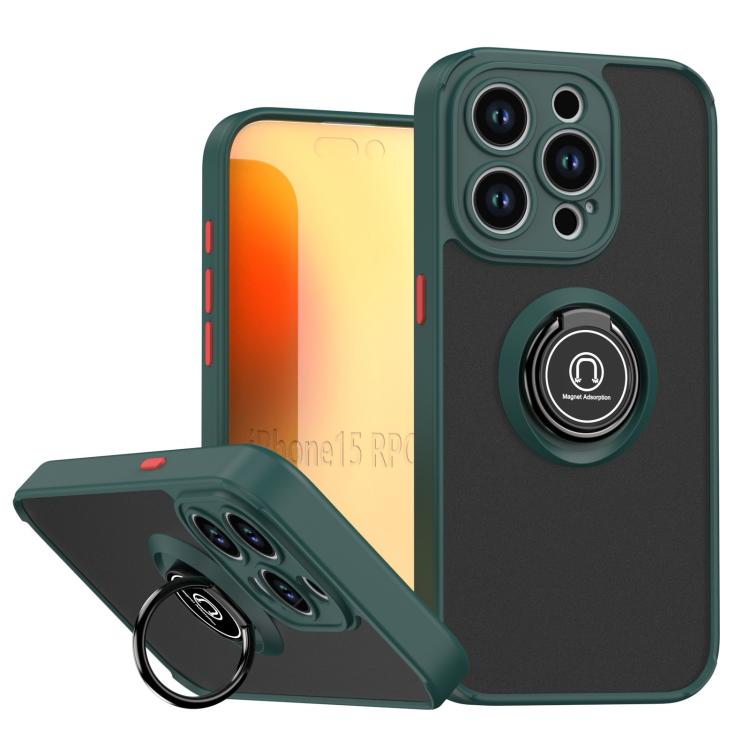 Q Shadow 1 Series TPU + PC Phone Case with Ring, For iPhone 15 Pro, For iPhone 15 Plus, For iPhone 15
