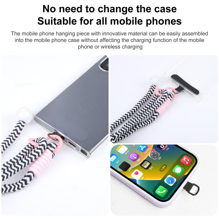 Mobile Phone Anti-lost Big Bead Nylon Long Lanyard